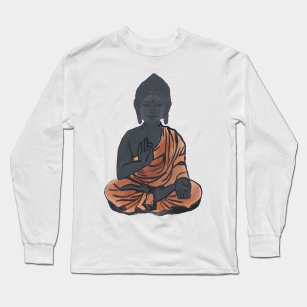 Buddha Long Sleeve T-Shirt by toyrand